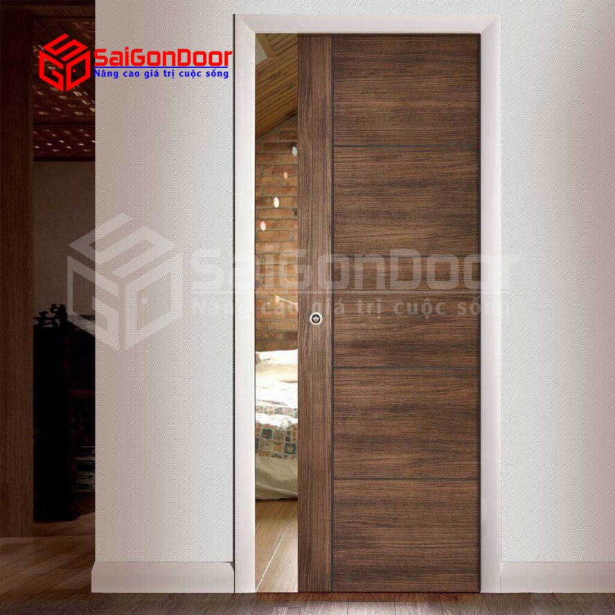 Cửa gỗ tự nhiên - cửa phòng ngủ SaiGonDoor