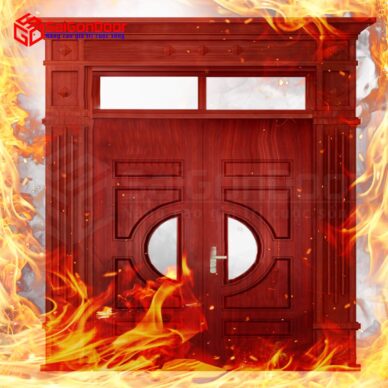 Cửa thép giả gỗ 2 cánh mang lại không gian thoải mái, an toàn cho ngôi nhà của bạn